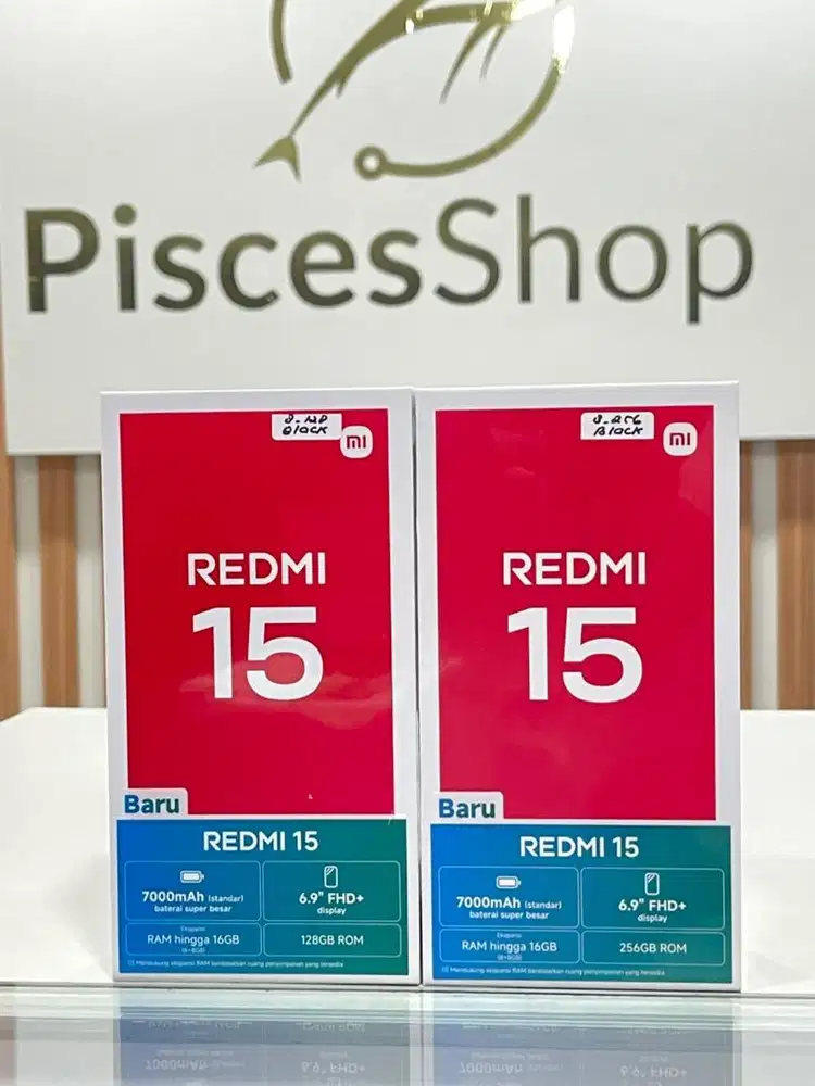 REDMI 15 RAM 8/256 NEW SEGEL RESMI XIAOMI