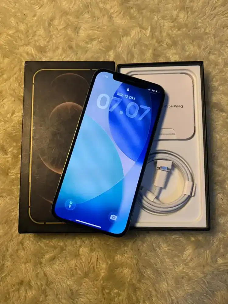 iPhone 12 Pro 256GB Gold - Fullset Kondisi mulus like NEW