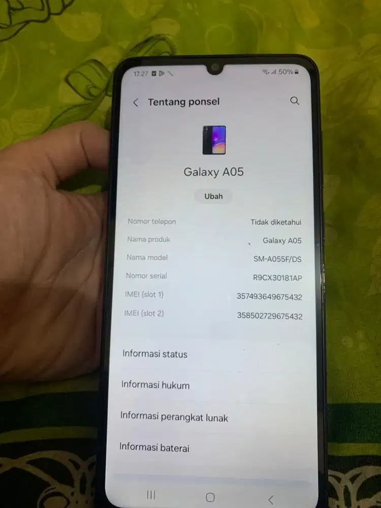 Samsung A05 ram 4