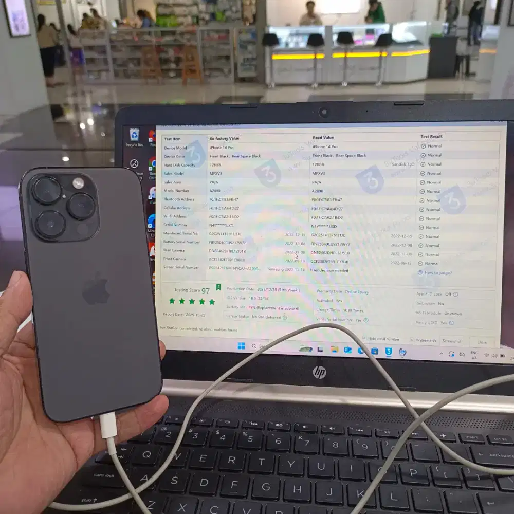 Iphone 14 Pro 128 ibox mulus 3utools 97