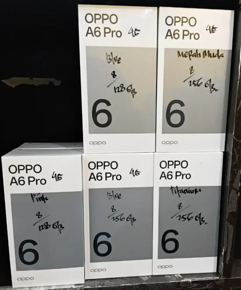 OPPO A6 Pro 4G 5G 8/128 - 8/256 NEW Garansi Resmi Indonesia