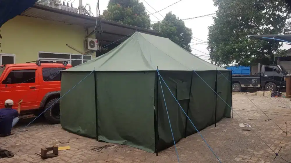 Tenda peleton 3x4 , 4x6, 6x14 m . Ready stok Palembang. Bisa cod