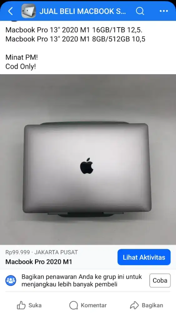 MacBook Pro 2020 M1 8/256