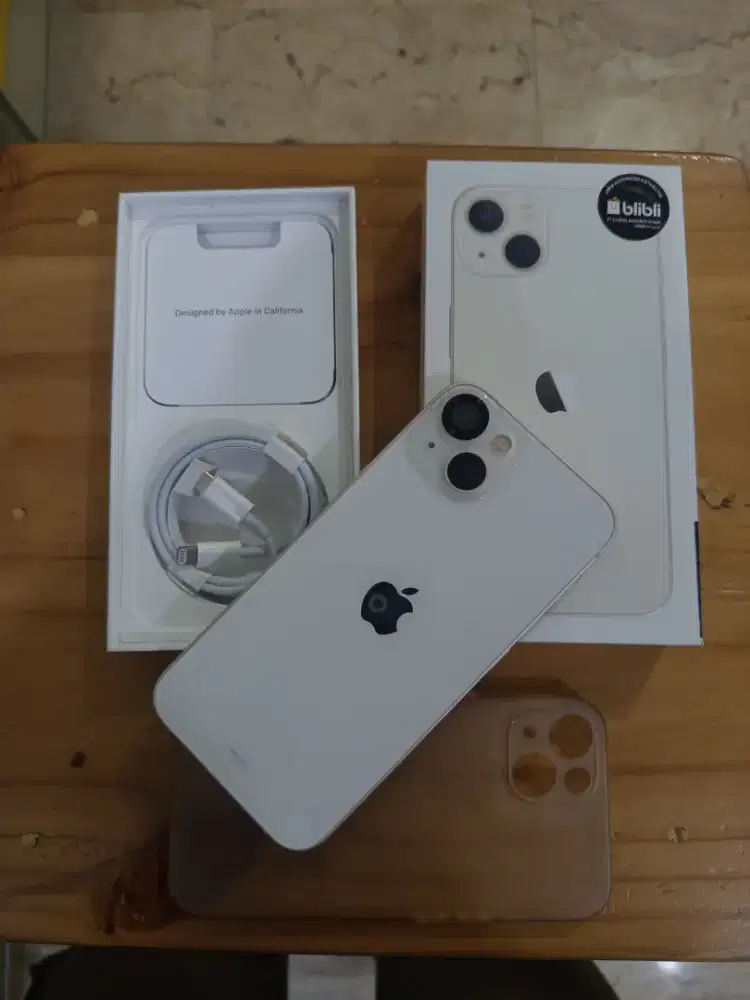 Iphone 13 ibox 128 Starlight Fullset Mulus Like new Garansi Panjang