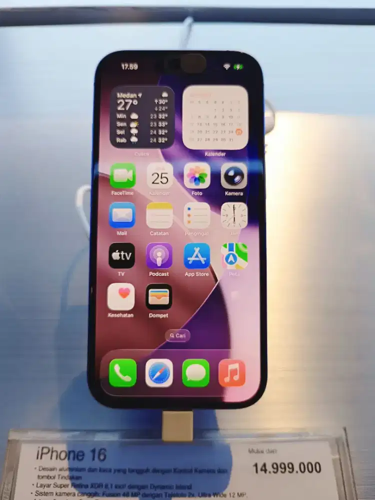 iPhone 16 
Cicilan mulai dari 1 jutaan aja ...