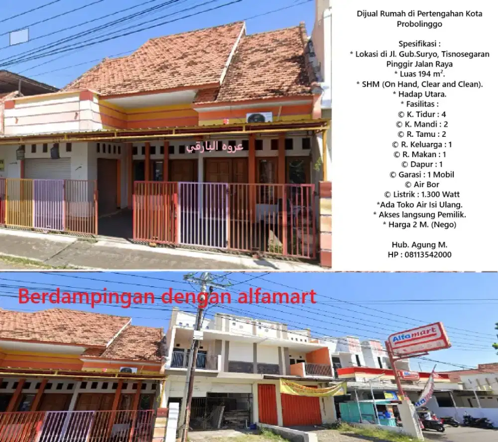 Dijual Cepat | Rumah Strategis Tengah Kota Plus Toko Air Isi Ulang
