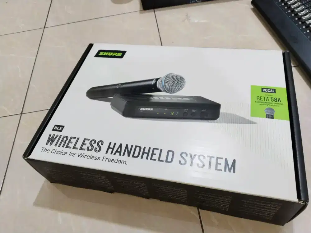 Wireless shure Blx Beta 58 original garansi resmi