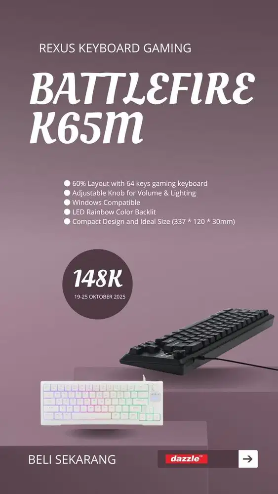 Keyboard wired gaming Rexus K65M