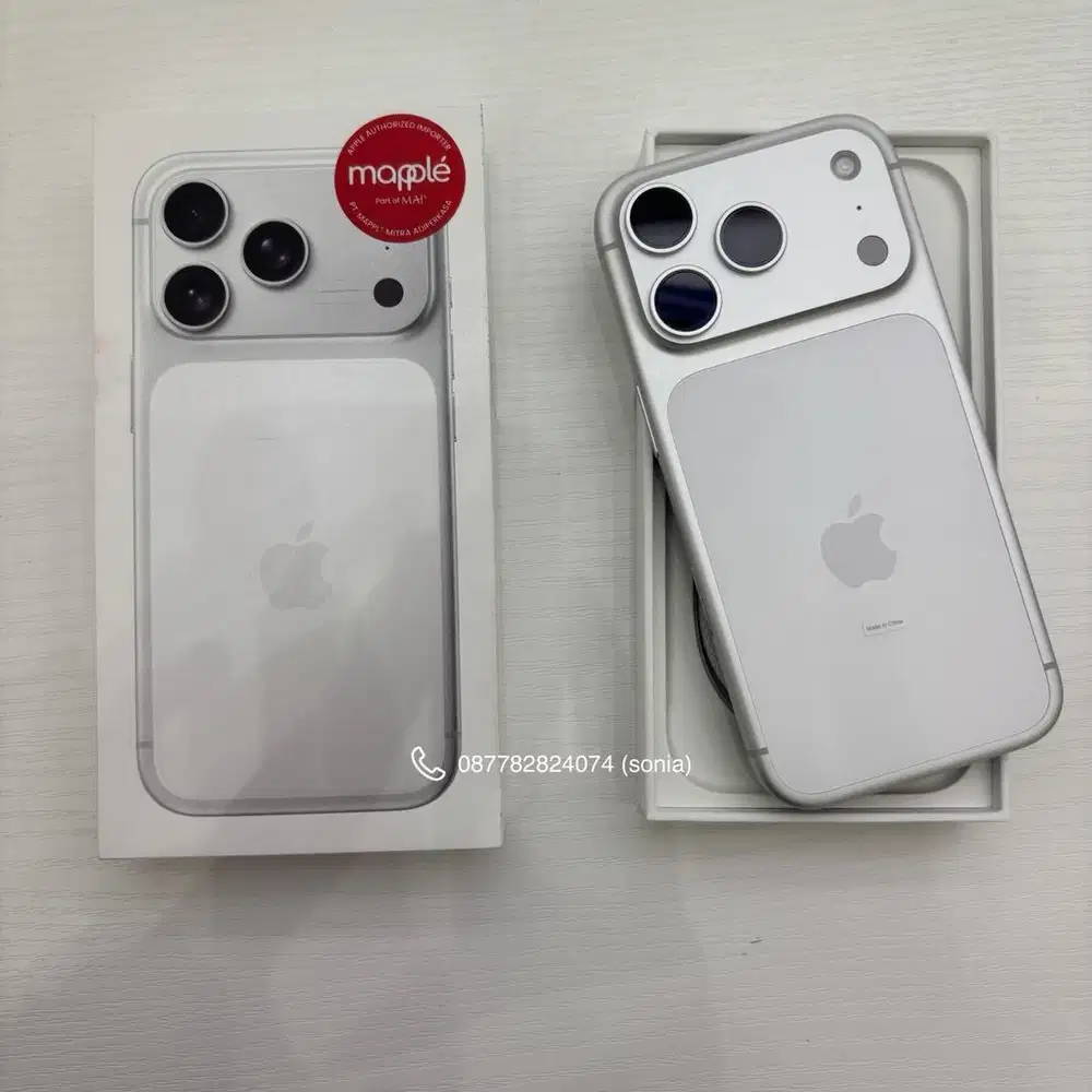 Cicilan iPhone 17 pro 256GB silver bebas 2 kali angsuran
