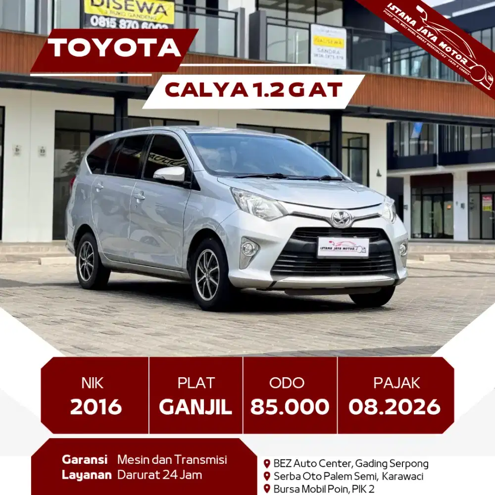 [TDP 5JT] TOYOTA CALYA 1.2 G AT 2016