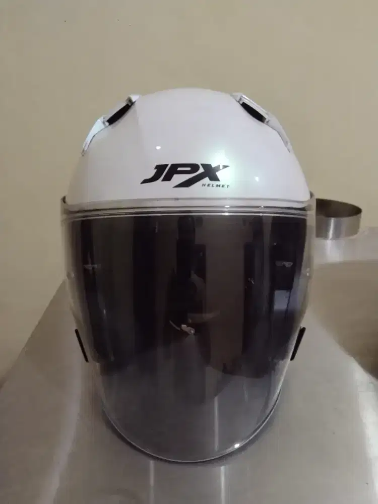 Helm jpx putih double visor