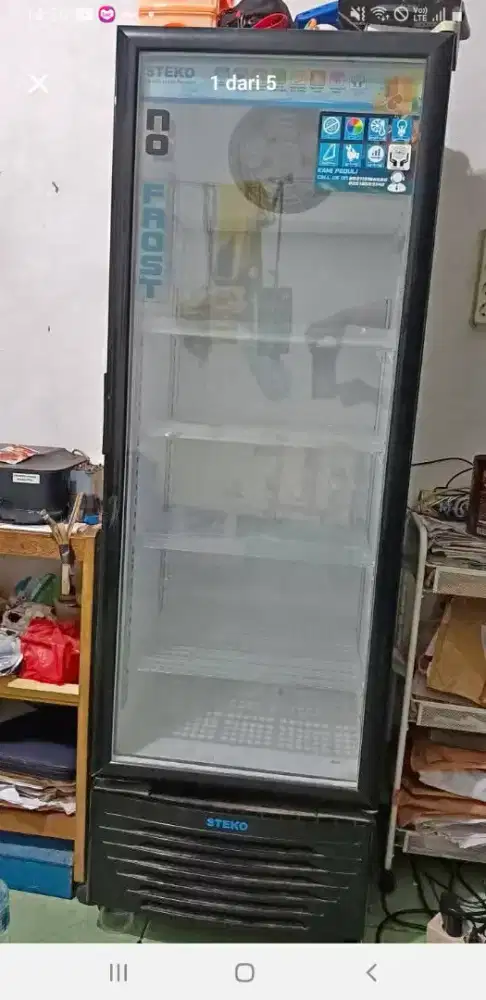 Jual showcase merk stel, kondisi normal