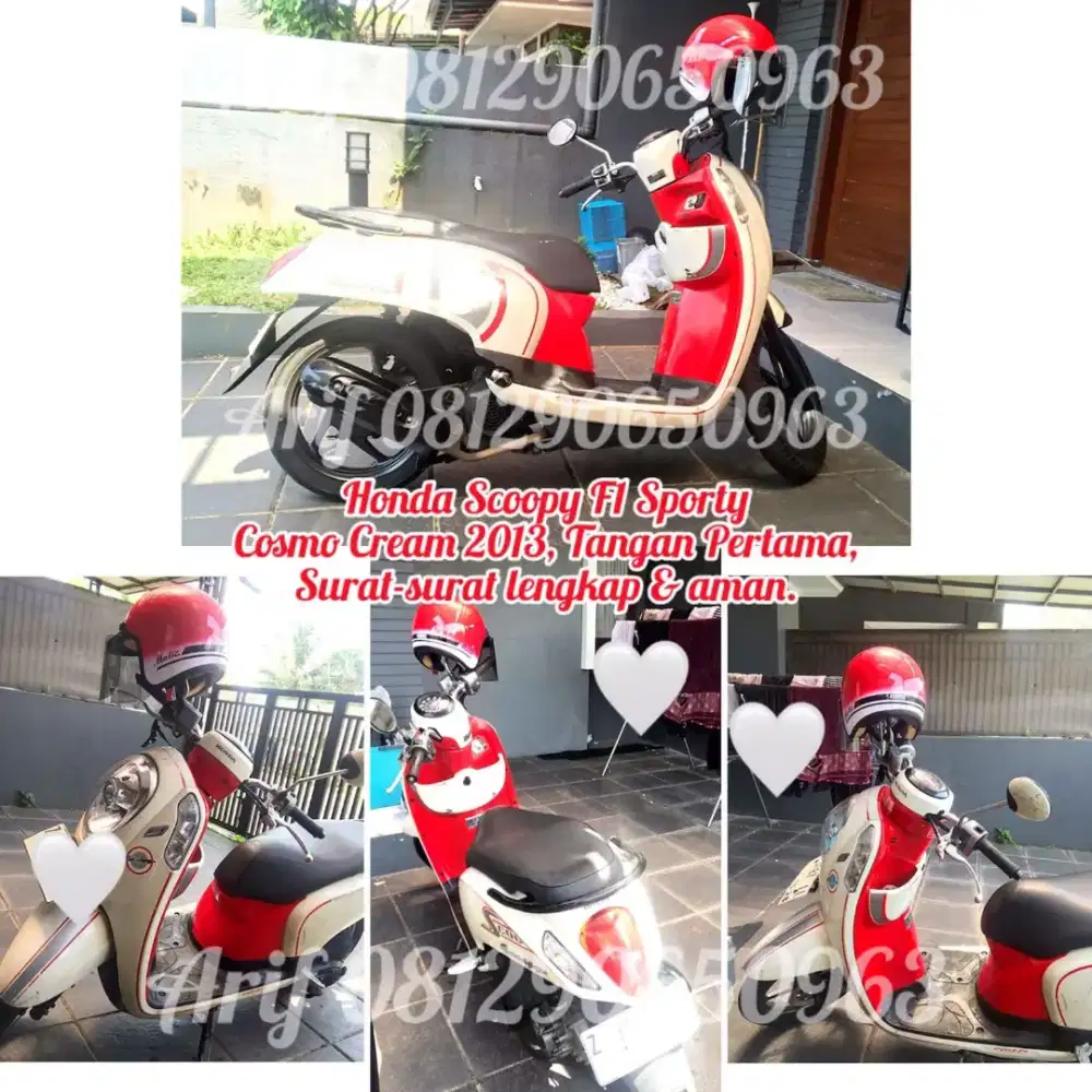 Honda Scoopy F1 Sporty Cosmo Cream