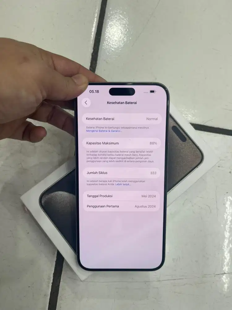 Iphone 15 pro max  256 like new IBOX resmi