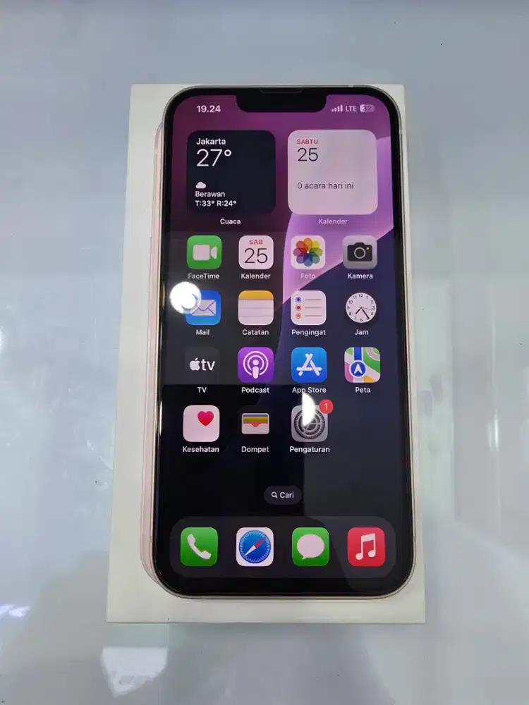 Iphone 13 256Gb Pink Ex Garansi resmi Ibox -MasterCom