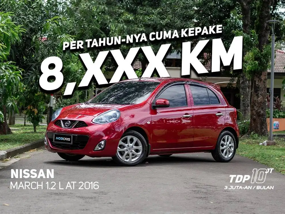 FREE BBM FULL TANK MARCH 1.2 L AT MATIC 2016 MERAH