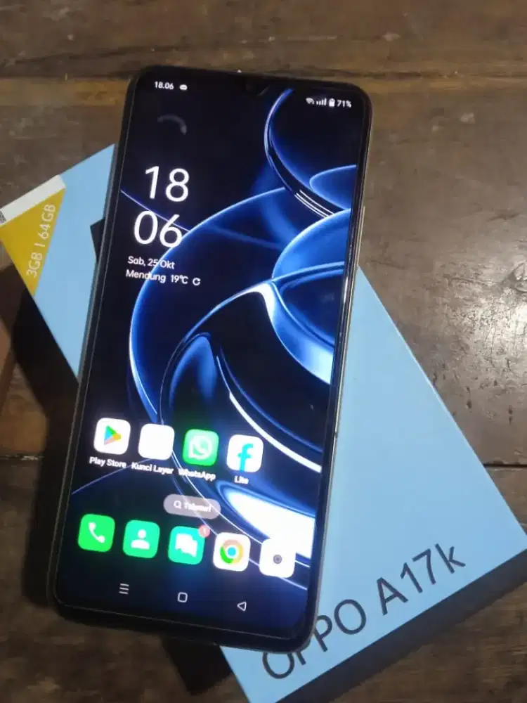 oppo A17k ram 3+4/64 ori segel