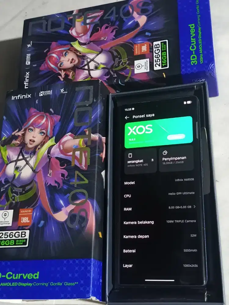 Infinix Note 40s ORI Ram 8/256
