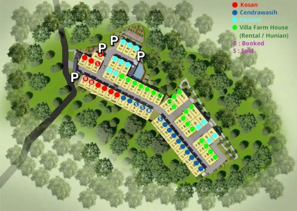 For Sale Rumah Villa Cikutra Atas dalam Komplek dekat Gasibu 1,3M an