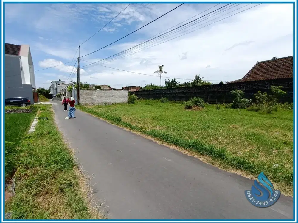 Dekat Nogotirto Tanah SHM View Sawah di Jl.Kabupaten