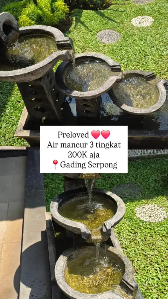 Jual Murah air mancur 3 tingkat