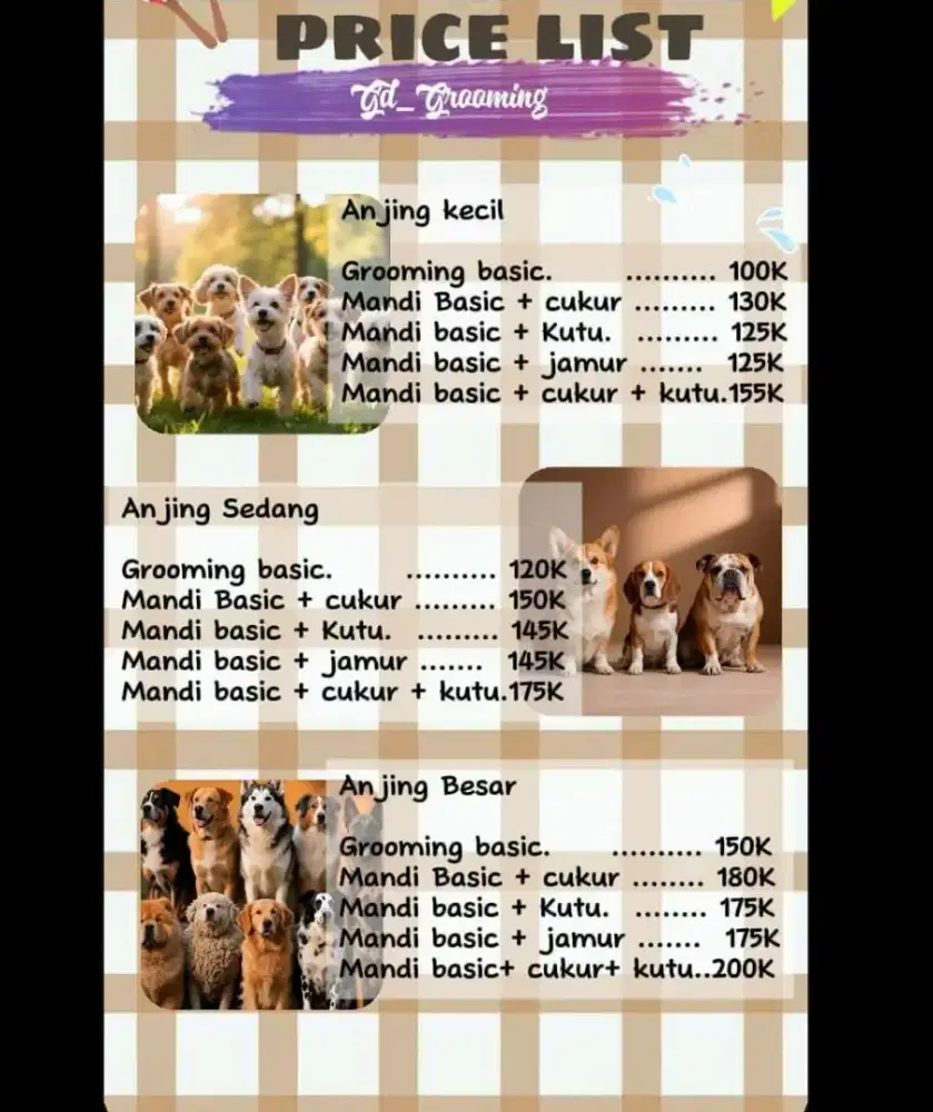Grooming panggilan grooming anjing datang kerumah