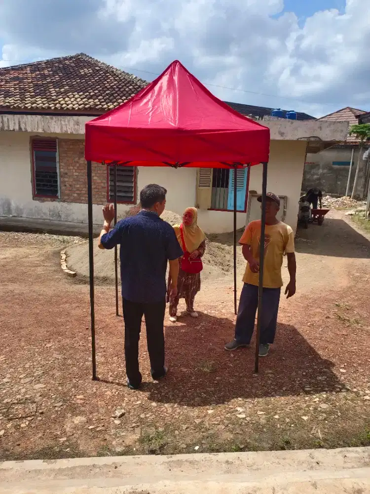 Tenda lipat super bagus ukuran kecil 1.5m x 1.5m .Ready stok Palembang