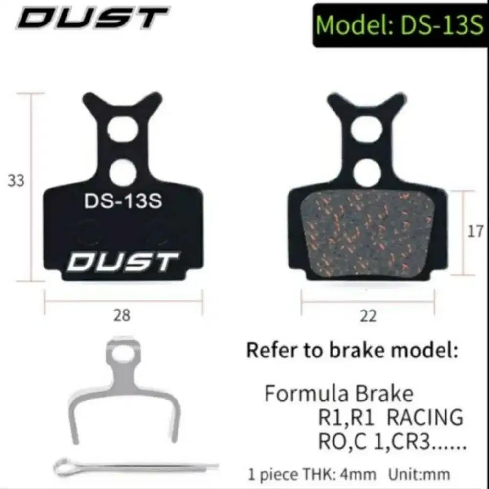 Formula R1R, R1, RO, RX Kampas Rem Sepeda Brake Pad utk Rem Hidrolik