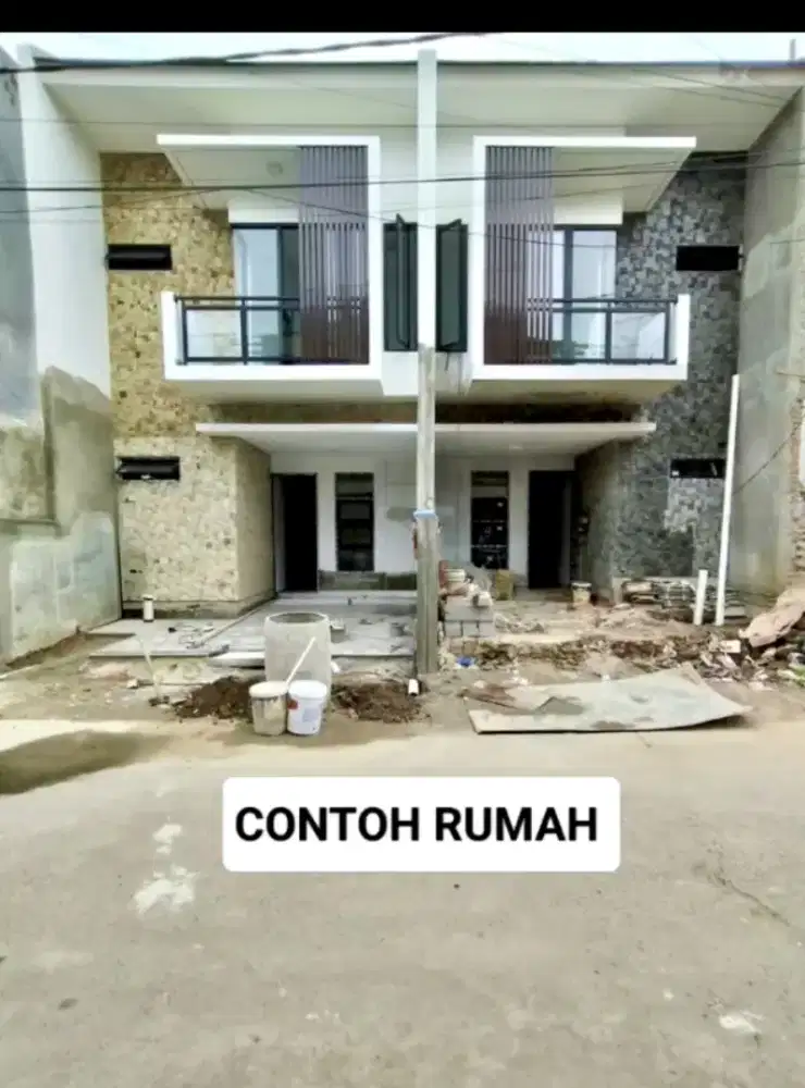 5 unit sedang di bangun 2 lantai lokasi perumahan harapan jaya Bekasi