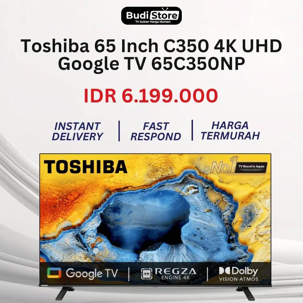 Toshiba 65 Inch C350 4K UHD Google TV 65C350NP