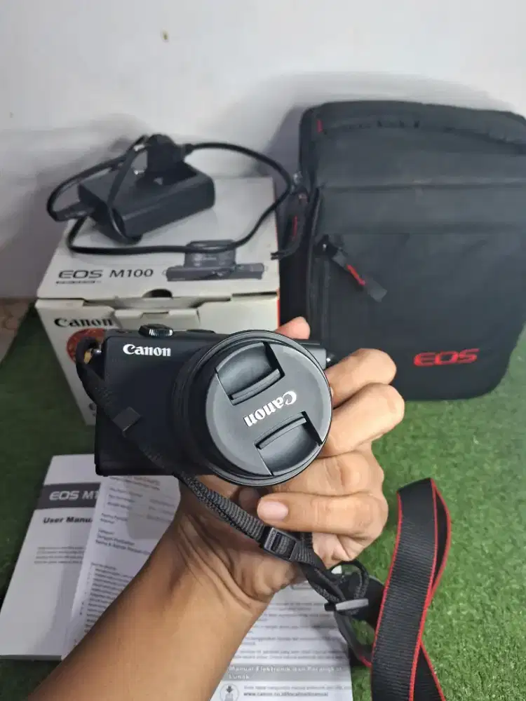 Canon EOS M100 EF-M15-45 mm IS STM kit FULLSET DUS,STRAP , MEMORY 16GB
