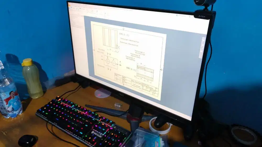 DI JUAL PC GAMING TINGGAL PAKAI FREE MONITOR AOC 24G2Z