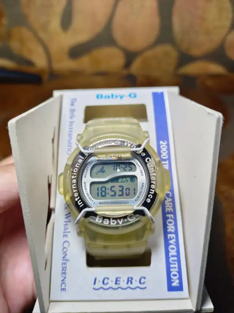 Casio Baby-G BG1000K dolpin & Whale limited editon dusbuk lengkap