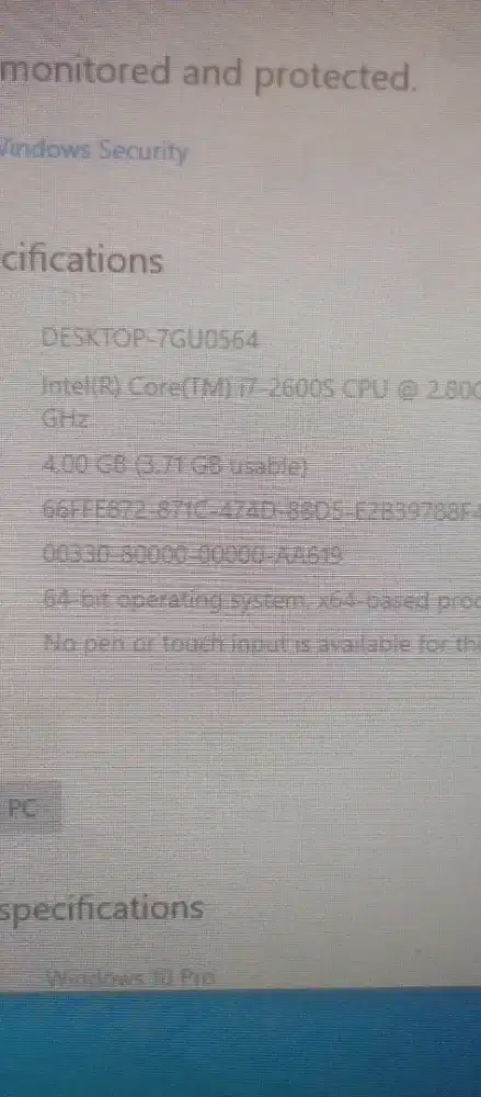 Komputer Corei7 2600 jual cepat