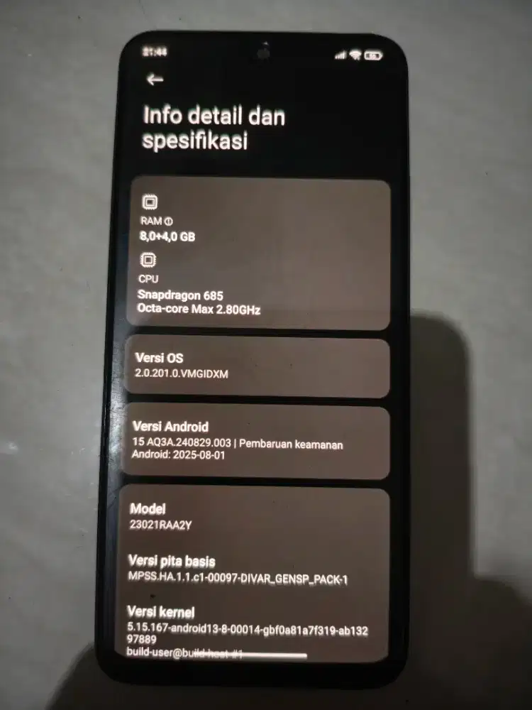 Redmi Note 12 Ram 8+4 128GB