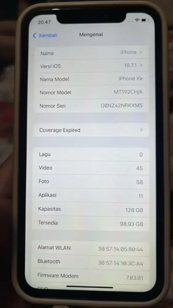 Jual Iphone Xr 128GB
