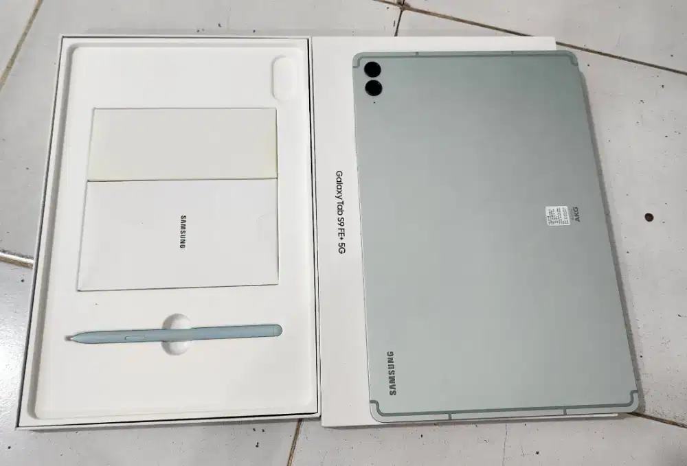 Samsung tab s9 fe plus 5g 12/256gb full original like new spec gahar