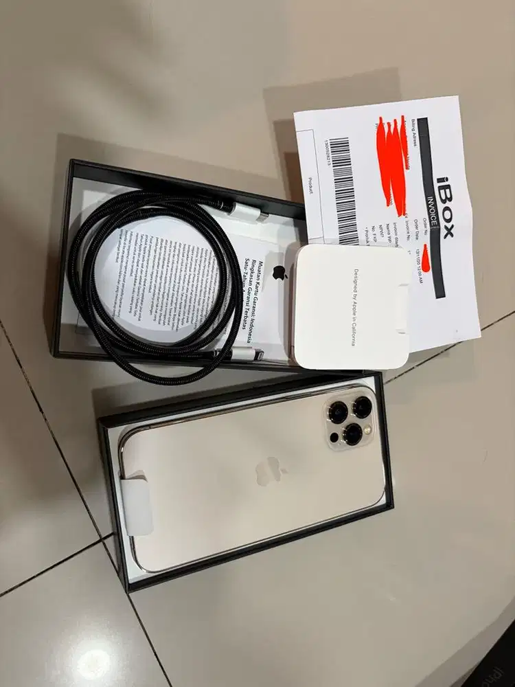 Iphone 12 Pro Max 256GB Gold Ibox second kondisi mulus