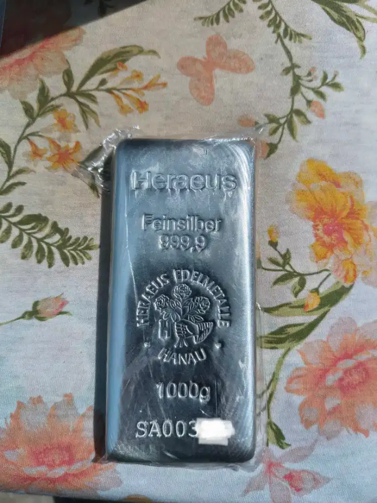 Perak batangan / Silver Bar Heraeus 1000g