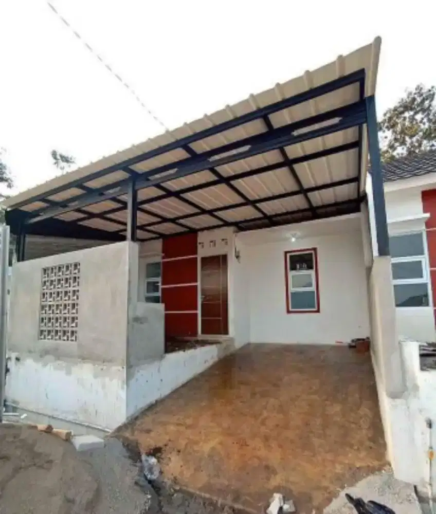 Kanopi baja ringan atap alderon, spandek pasir dan polos