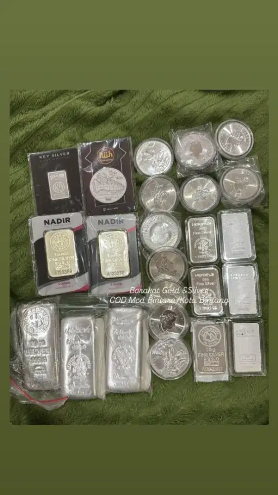 Perak silver heraeus nadir key bullion spot ada emas antam UBS