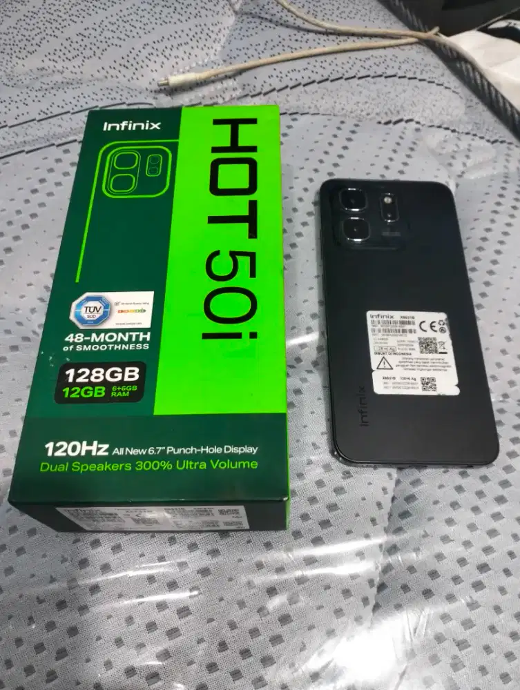 Infinix hot 50i 6+6/128gb full set mulus