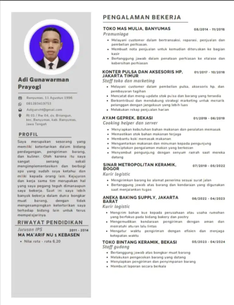 Nyari loker yg bisa sambil kuliah