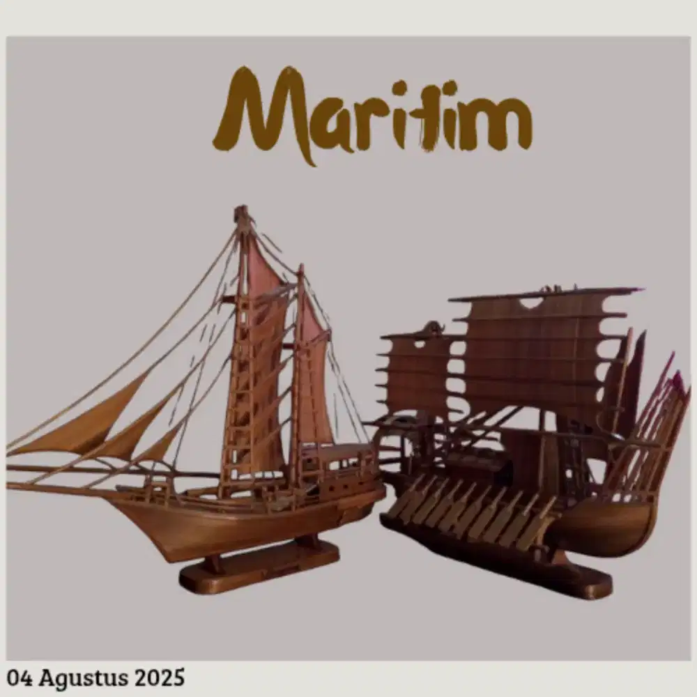 Perahu Bambu minimalis  Maritim