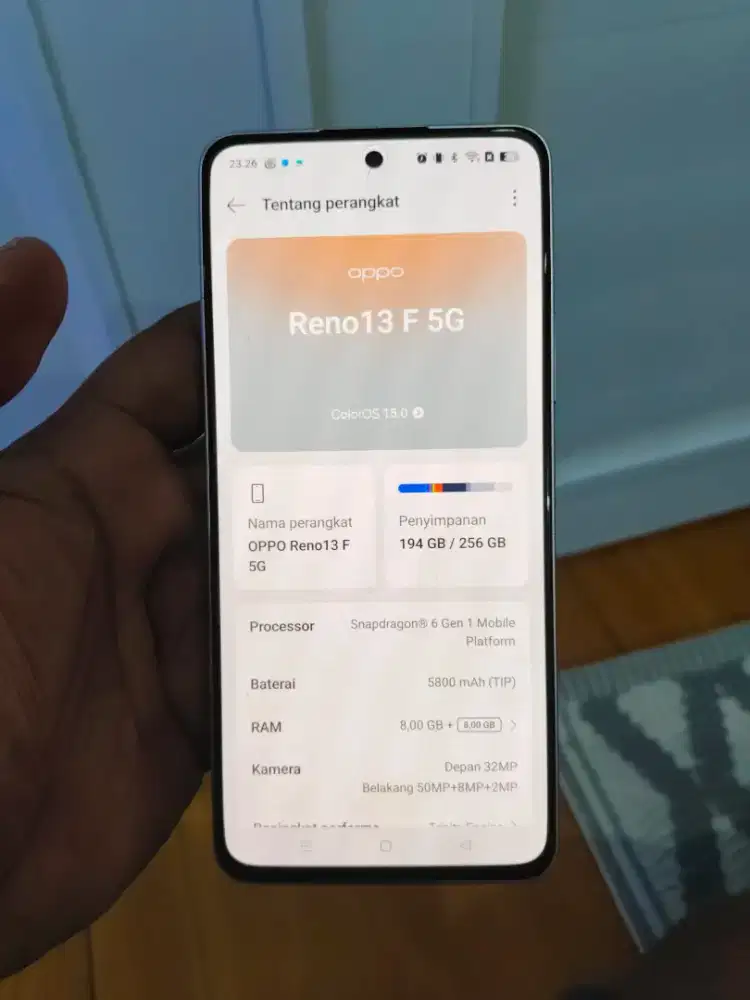 Oppo reno 13f 5G mulus fullset