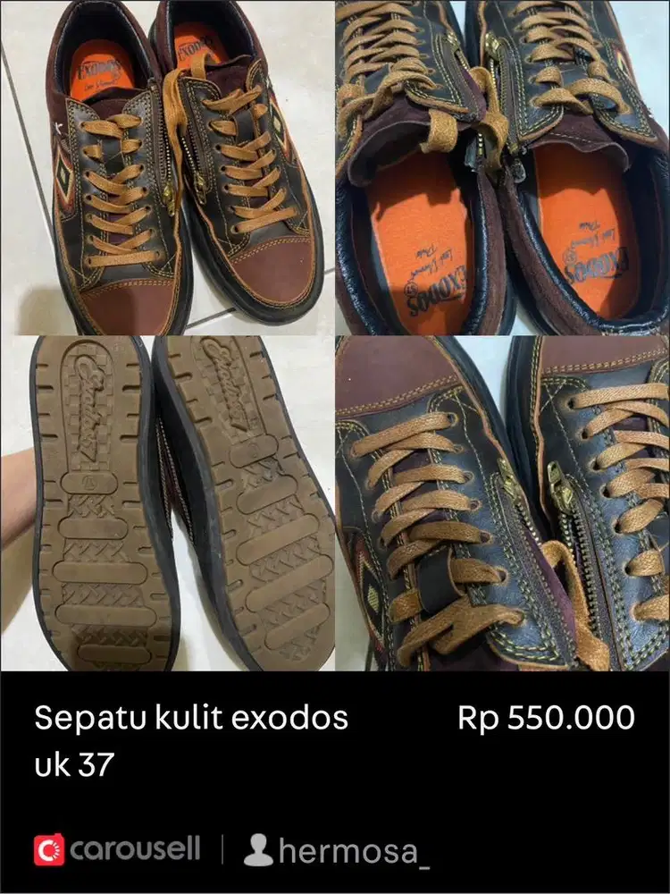 Sepatu Kulit Exodos uk 37