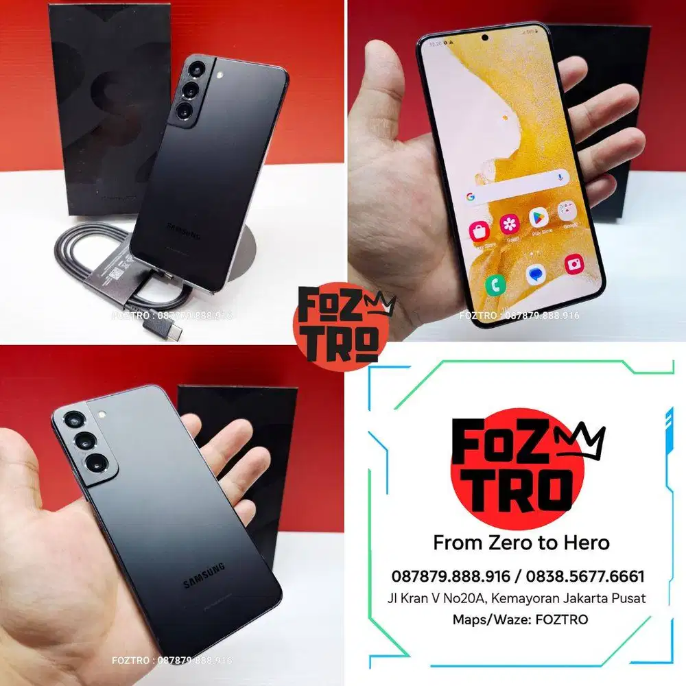 Samsung Galaxy S22 8/256GB Fullset RESMI SEIN No Minus