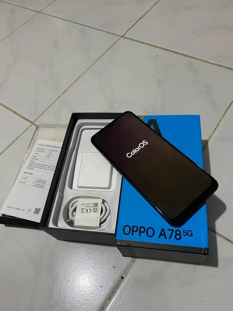 oppo a78 5g ram 8/256gb lengkap resmi minat silahkan
