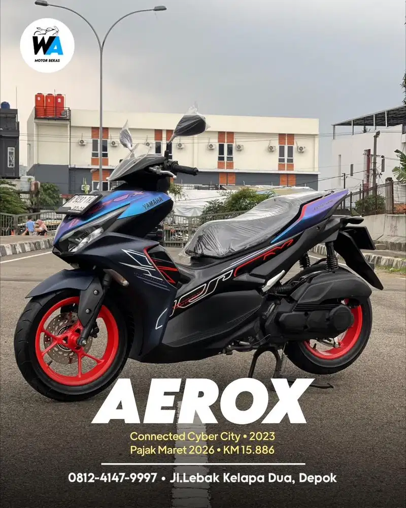 Cash/Kredit Yamaha New Aerox Connected Cyber City 2023