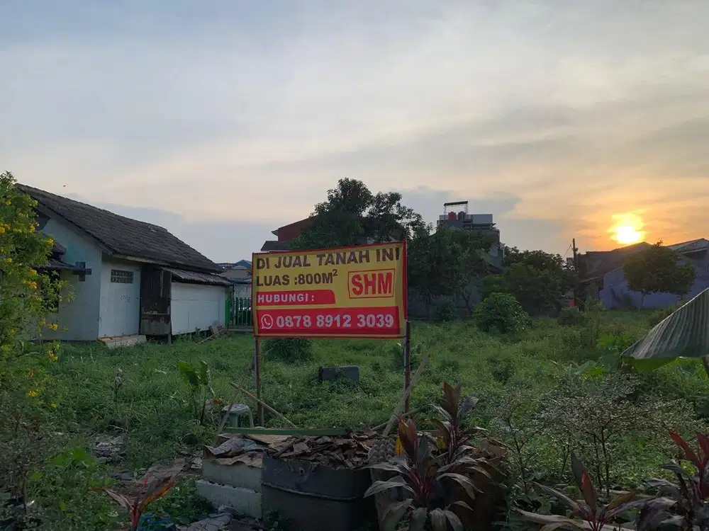Dijual cepat tanah 800m SHM